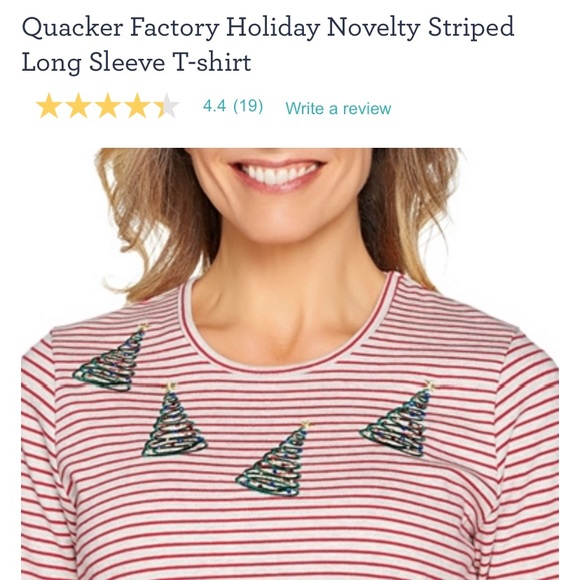 quacker factory christmas tops